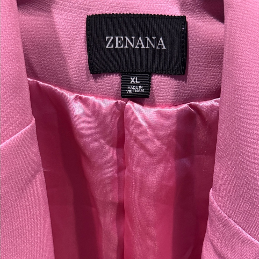 Zenana Outfitters Pink Blazer - Picture 3 of 5